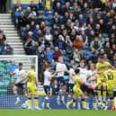 Millwall's Zian Flemming beats the Preston North End wall to scores his side's second goal