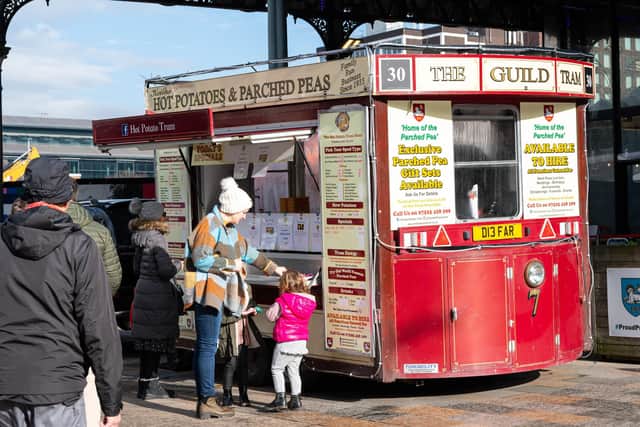 The Hot Potato Tram will be in front of Preston Market on Tuesdays and Thursdays