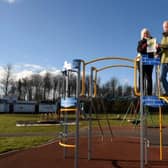 Geoff and Sylvie Rand of the Friends of Conway Park after phase one of the scheme was completed.