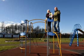 Geoff and Sylvie Rand of the Friends of Conway Park after phase one of the scheme was completed.