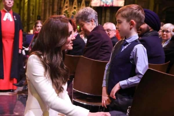Oscar Burrow, 7, from Lancaster was starstruck as the Princess of Wales knelt to ask him about his impressive fundraising efforts for Derian House Children’s Hospice at a royal carol concert on Friday evening