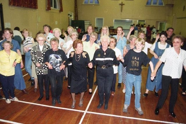 Line dancing was the order of the day for this group at Brownedge