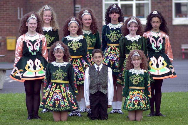 The Shamrock Dancers who were to take part in Preston's mammoth European youth festival, PY2K