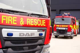A casualty was treated for burns after a fire broke out at a home in Lancaster Road, Garstang