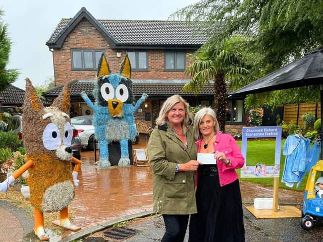 Bluey &amp; Bingo won 2nd place in the 'Best Scarecrow Competition'