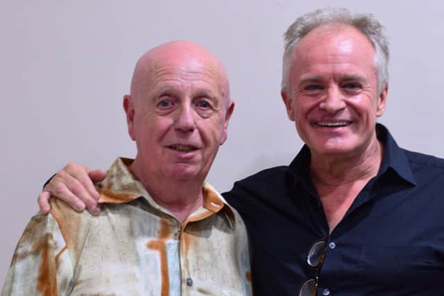 Alex Owen - organiser of a Dogs for Good charity night last weekend in Chorley Town Hall which raised £3,000, pictured with comedian Bobby Davro