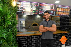 Danyal Osman at his new pizzeria Fireaway in Friargate, Preston, which will open tomorrow and will be giving away 100 free ones