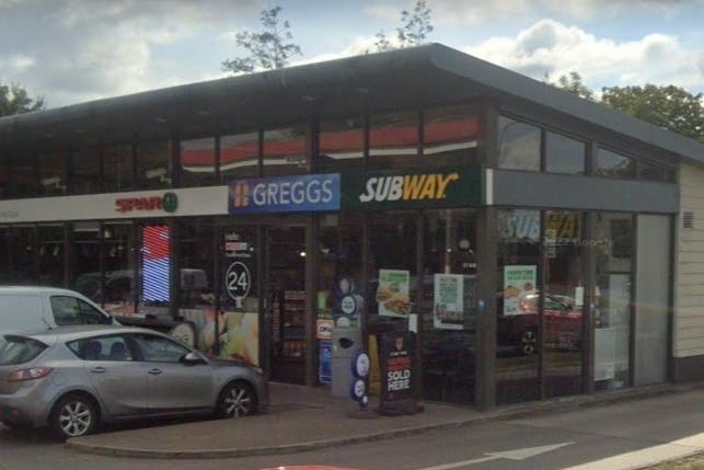 Greggs at Esso Service Station on Spring Lane, Samlesbury, has a rating of 3.9 out of 5 from 42 Google reviews