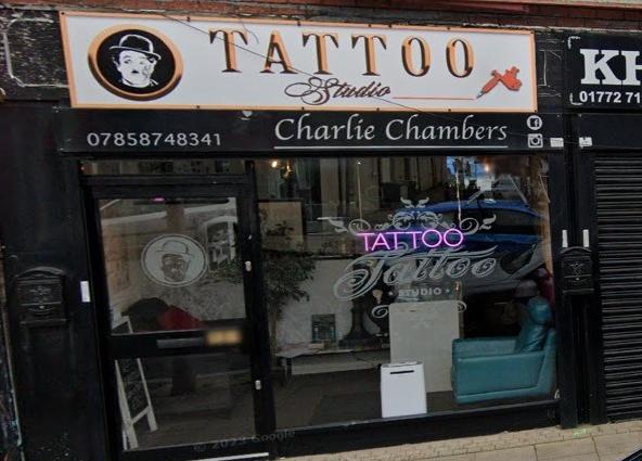Charlie Chambers Tattoos on Church Street has a rating of 5 out of 5 from 32 Google reviews