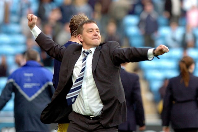 Following Craig Brown's departure in 2004, Billy Davies was installed as caretaker manager before being given the job permanently. Davies took Preston to the brink of the Premier League via the play-offs in May 2005 but lost in the final. Despite a difficult start to the 2005–06 season, a 25-game unbeaten run meant Preston went on to qualify for the play-offs for a second successive season although the side again failed to win promotion as they were knocked out by Leeds United after losing the semi-final second leg. Davies's success at Deepdale saw him linked with a number of other jobs, eventually leaving to manage Derby County in 2006