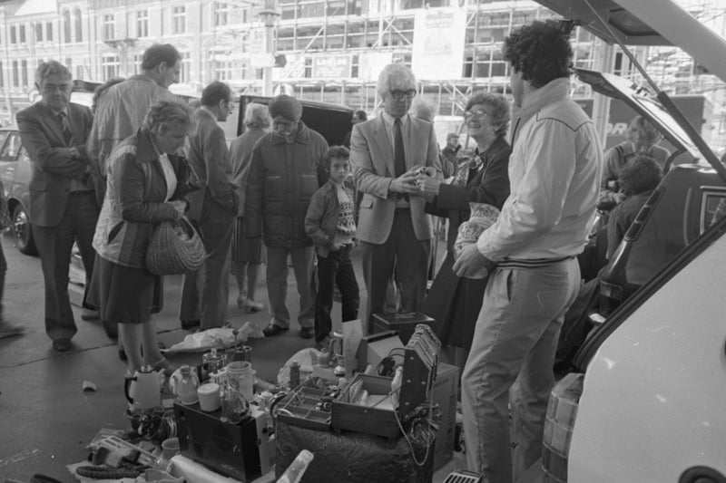 Traders from all over the North West gathered to wake Preston up from its sleepy Tuesday blues. The town's covered market became the centre of attention for its first ever car boot sale - claimed to be one of the biggest in Europe. The idea for the sale - which attracted around 200 cars and stall holders - came from Coun Albert Richardson, Preston's chairman of environmental health