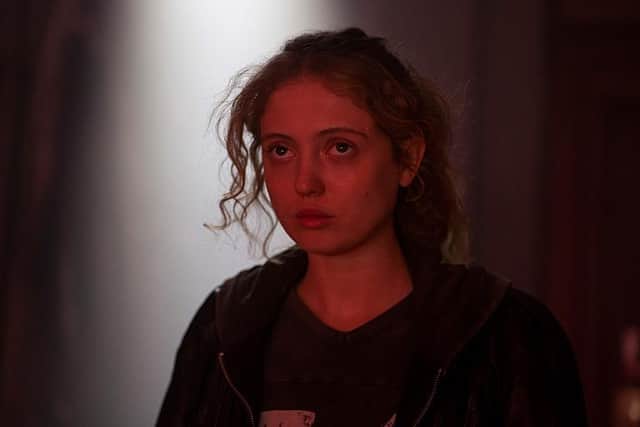 Amelia Clarkson stars as Wren in the new BBC3 horror drama Red Rose, filmed on location in Lancashire