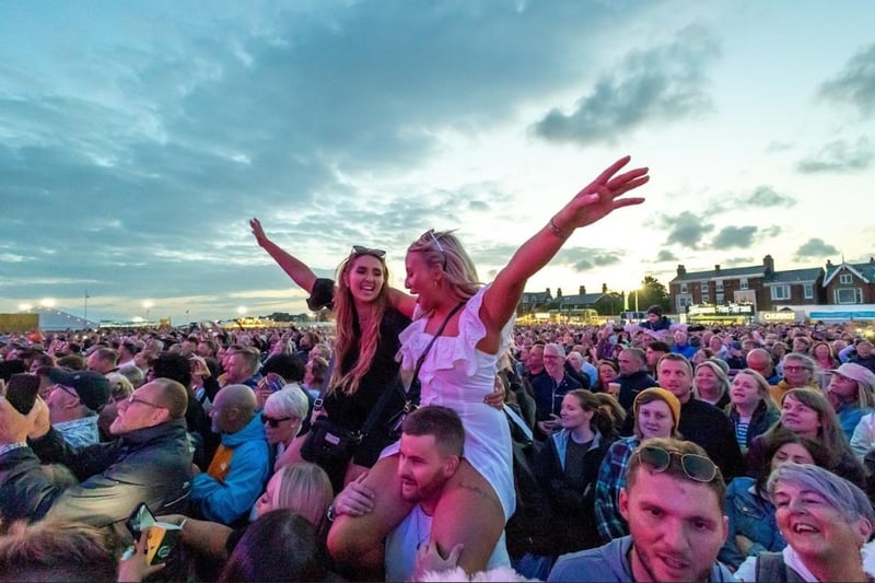 Saturday night at Lytham Festival: the crowds were having a great time