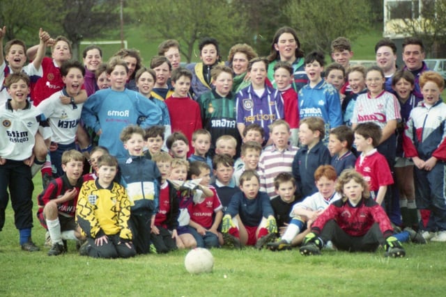 These keen young footballers all enjoyed an Easter holiday kick-about