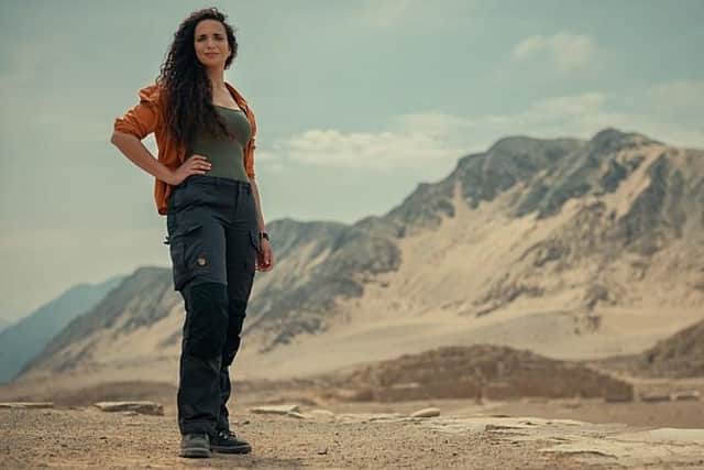 Ella Al-Shamahi takes us on a fascinating journey into the past to meet our ancestors in the BBC's new series Human (Picture: BBC/BBC Studios)