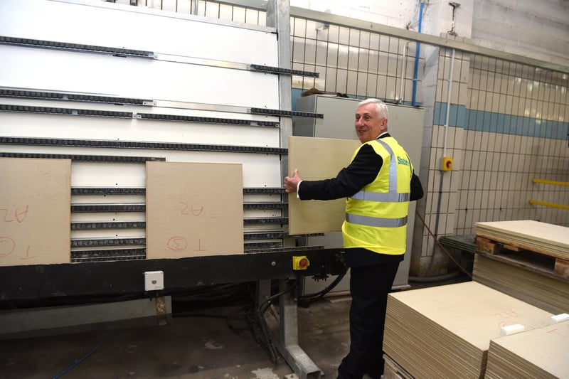 Sir Lindsay Hoyle on his visit to façade manufacturer Shackerley in Euxton