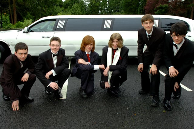 Another stretch limo, this time for the lads arriving at the 2008 Archbishop Temple leavers prom at The Pines Hotel
