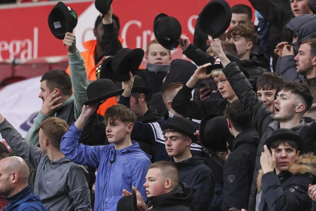 PNE fans at Middlesbrough