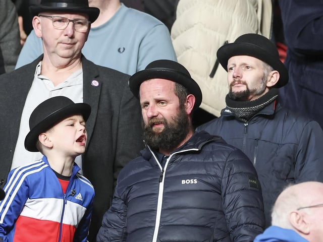 PNE fans at Middlesbrough