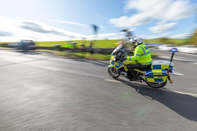 One lane of the M55 was closed whilst a police training exercise took place on the westbound carriageway on Tuesday (October 4)