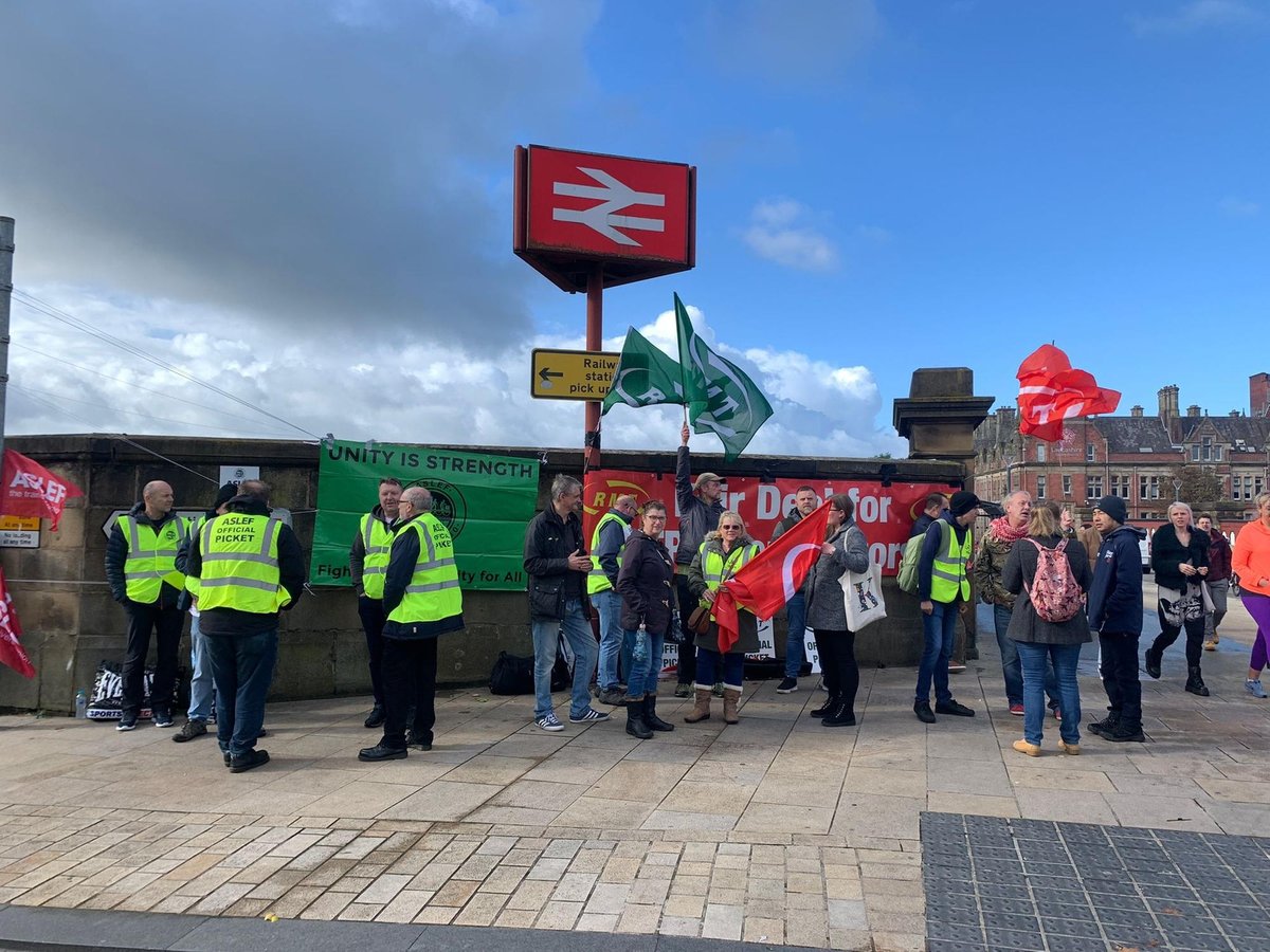Worst rail disruption of year as workers walk out leaving Preston railway station eerily quiet