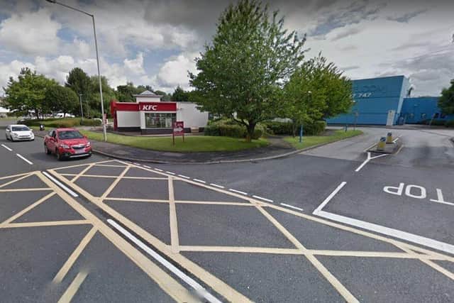 The entrance to the Trident Centre, off Port Way, will be maintained for the new Aldi store (image: Google)