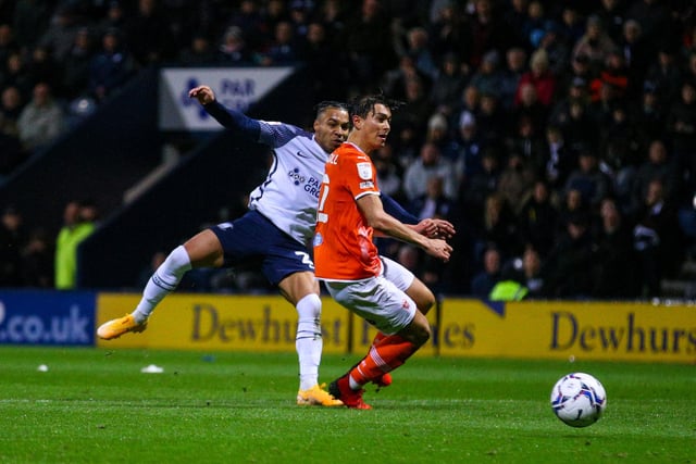 Preston North End's Cameron Archer scores the opening goal