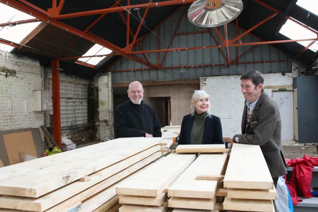 Chew's Yard founders (l-r) Neil Thornton, Christine Cort and Ben Casey
