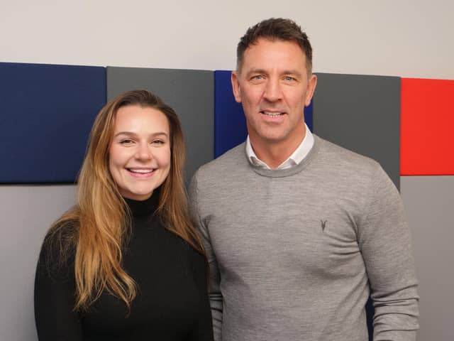 Paige-Elise Harrison and Paul Sculthorpe MBE