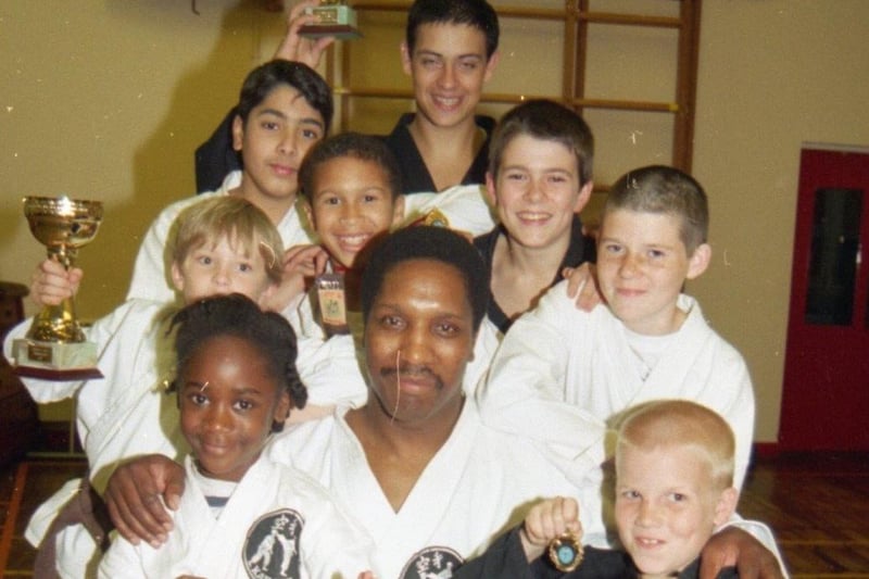 High-flying Preston youngsters have been kicking their way to success in their first full martial arts competition. Students from the Shotokan Karate School picked up three awards after chopping their way through the opposition at the Greater Manchester Open Championships. They finished a creditable third in two catergories with nine-year-old Richard Bird winning a technical ability award. The karate classes are held at the Grange County Primary School, Preston, under the tuition of black belt Albert Timothy