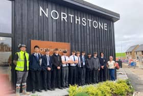 Year 10 students from Lancaster Royal Grammar School at the Breacla development in Lancaster