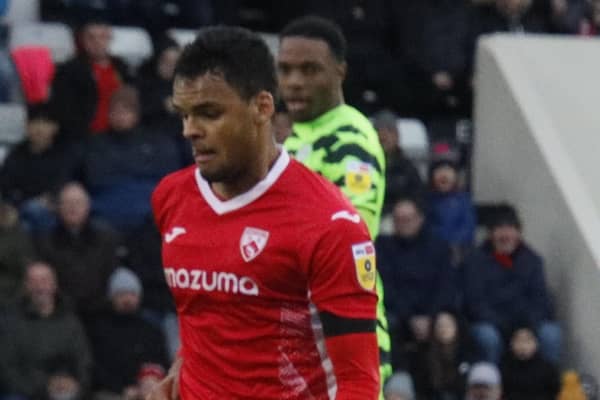 Defender Jacob Bedeau came back into the Morecambe side (photo: Ian Lyon)