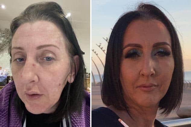 Emma Sheppard, 42, from Blackpool, split from her husband of 18 years in 2020. She has since transformed her life - and looks - but changing her diet and her wardrobe