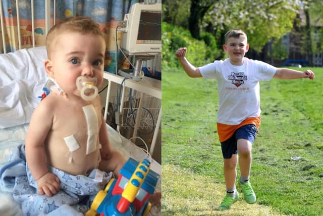 Born with several congenital heart defects, the charity supported his parents when he was in Alder Hey.