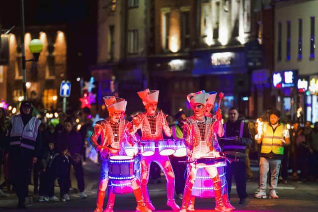 A colourful display at one of Preston's previous torchlight processions
