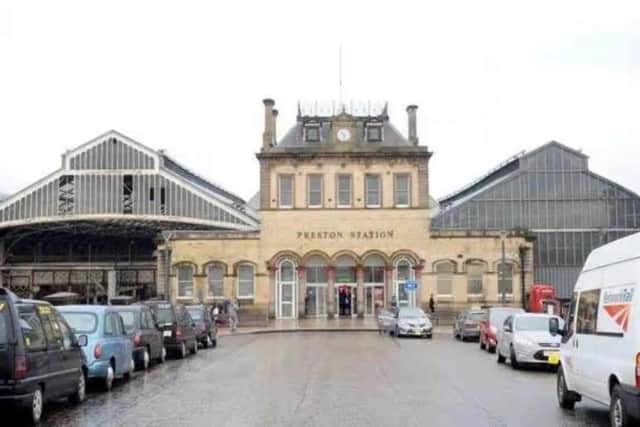 Two men were arrested at Preston train station on Saturday following a fight.
