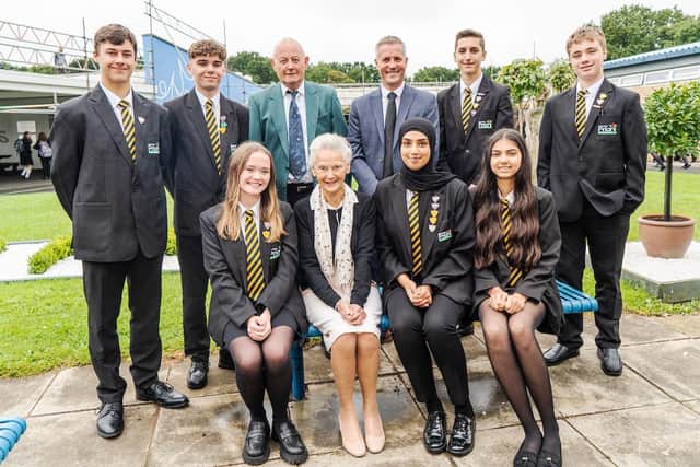 Roy and Sonia with current Priory prefects