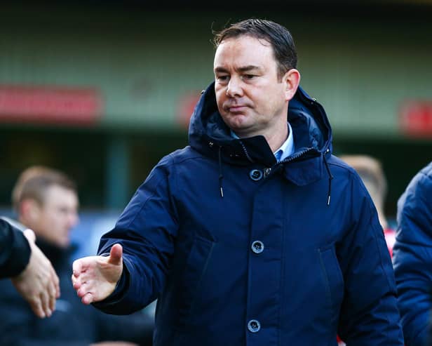 Morecambe manager Derek Adams Picture: Jack Taylor