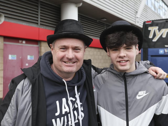 PNE fans at Middlesbrough