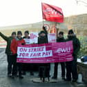 Postal workers strike at Christian Road Depot, Preston