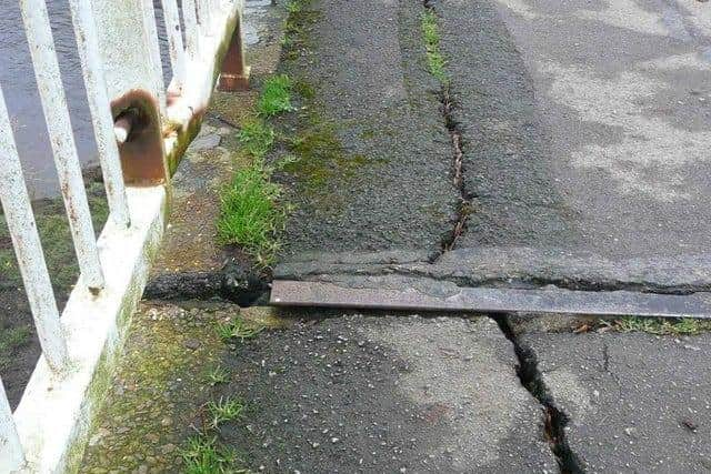 The condition of the Old Tram Bridge caused alarm during an inspection exactly four years ago, leading to its closure