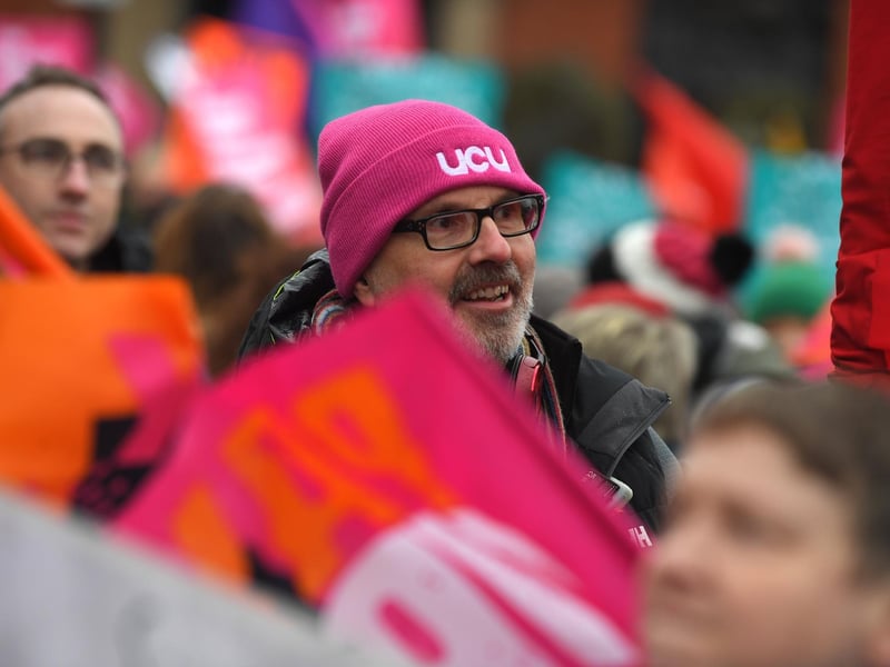 Trade unions gathering at Preston Flag Market