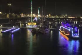 The lights down at Preston Docks