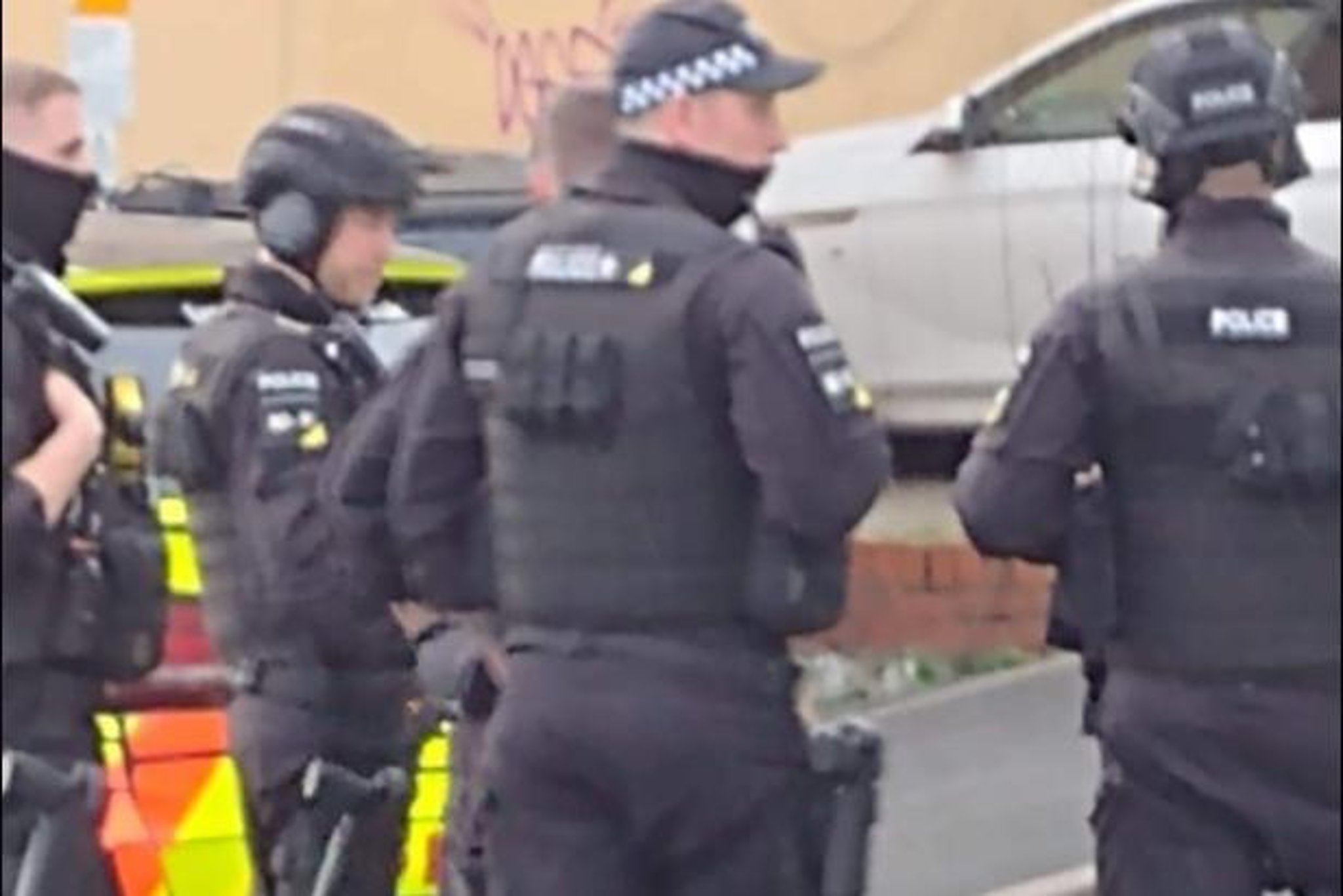 Armed police surround a building in Preston city centre after weapons drama