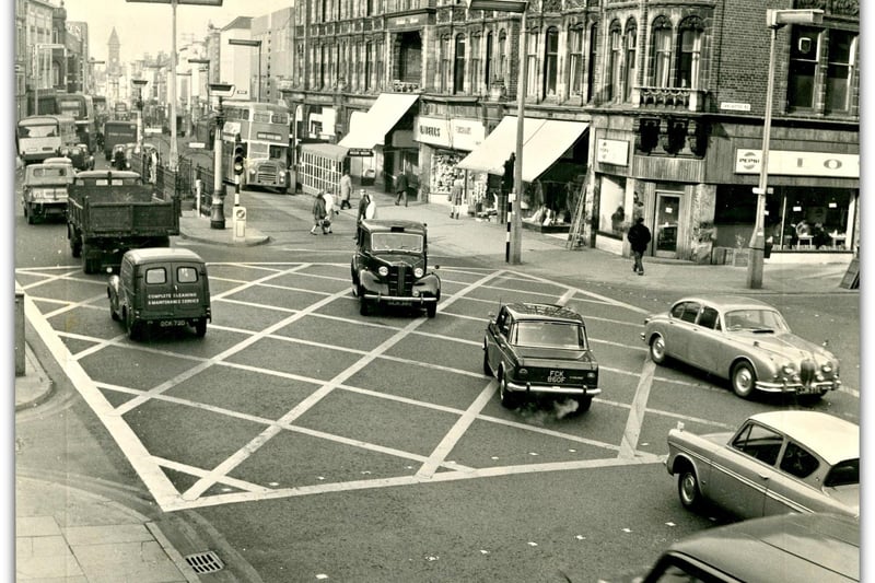 Traffic control box at the junction of Lancaster Road and Church Street, Preston, March 8, 1969.