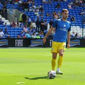 Preston North End's Liam Lindsay  during the pre-match warm-up.