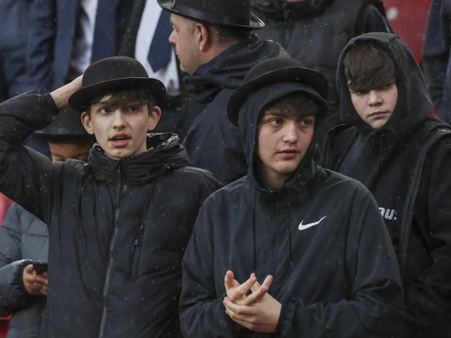 PNE fans at Middlesbrough