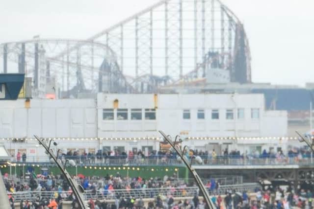 Crowds at Blackpool air show