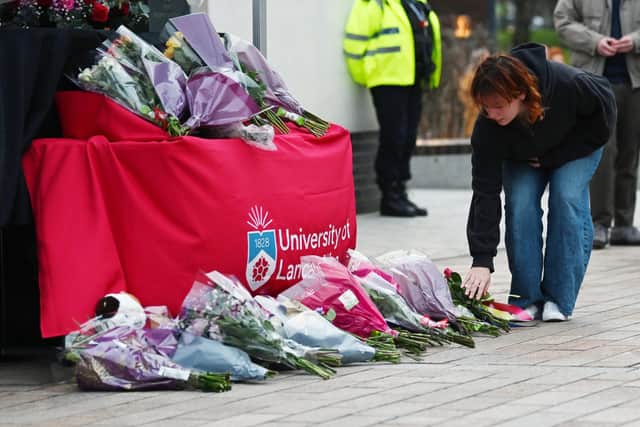 A vigil was held for 19-year-old University of Lancashire student Carla-Maria Georgescu in Preston on February 10 following her death on February 5.