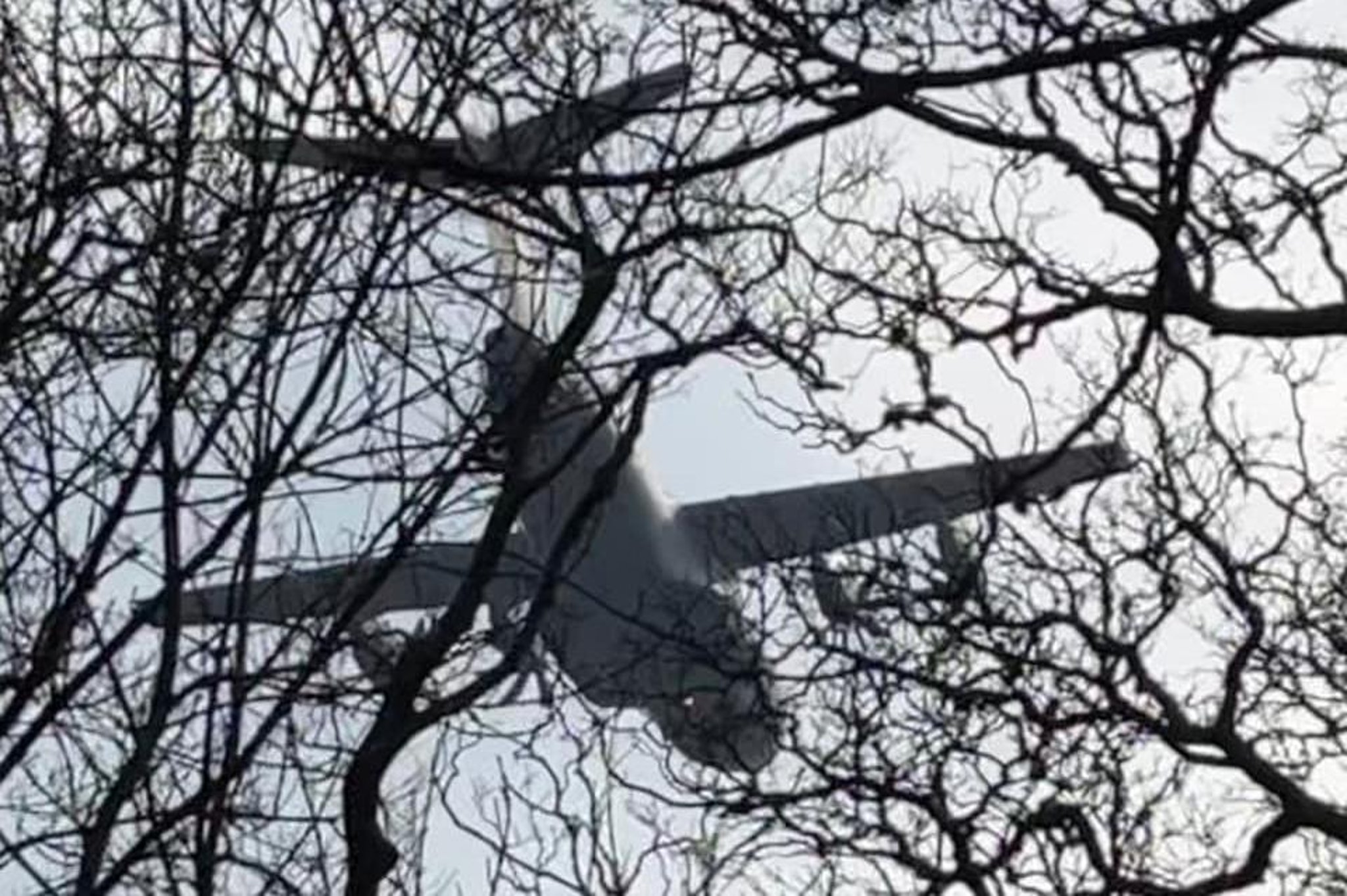 This is why a huge RAF plane was flying really low over Preston, Garstang and Lancaster